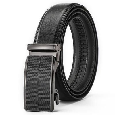 Herrebelte i svart kunstlær – 130 cm
