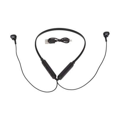 Bluetooth Neckbånd Headset IPX7 Vandtæt Støjreducerende Dyb Bas Fleksibel Trådløs Sports Hovedtelefon Sort