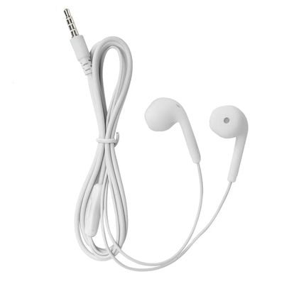 U19 Kablet Øretelefon Universal 3.5mm HiFi Musik Hovedtelefon Kablet Styring til Mobiltelefon (Hvid)