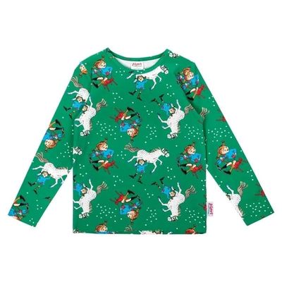 Pippi Langstrømpe Selvsikker Sweater Grøn