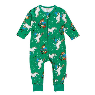 Pippi Langstrømpe - Selvsikker pyjamas grøn