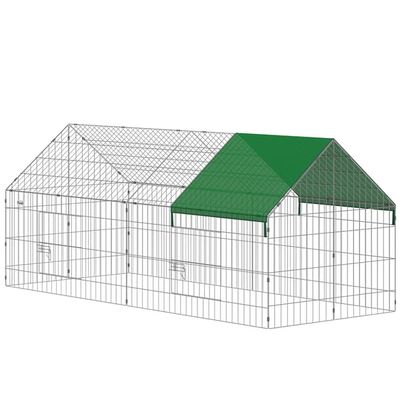 Lille dyrebur 180x75x75 cm Grøn stål