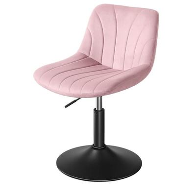 Sminkpall 46,5x43x65,5-77,5 cm Rosa Sherpa-klädsel