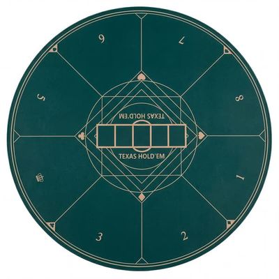 Rund poker måtte Ø120 cm grøn