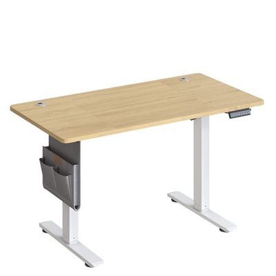 Höj- och sänkbart skrivbord 60x120x72-120 cm ekträ stål