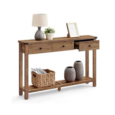 Konsolbord, 24x120x76 cm, Brun
