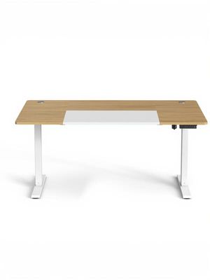Höj- och sänkbart skrivbord, 70x160x72-120 cm, Brun-svart, Elektrisk