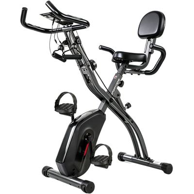 3-i-1 foldbar motionscykel med Bluetooth 105x53,5x109 cm sort