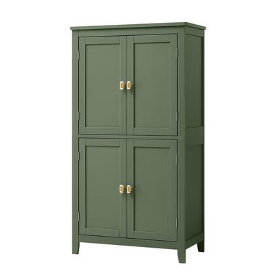 Badeværelsesskab 30x60x110 cm Grøn MDF