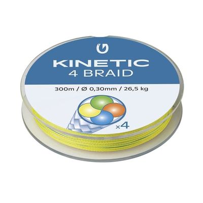 Kinetic 4 Braid 300m 0,25mm/21kg Flerfarget