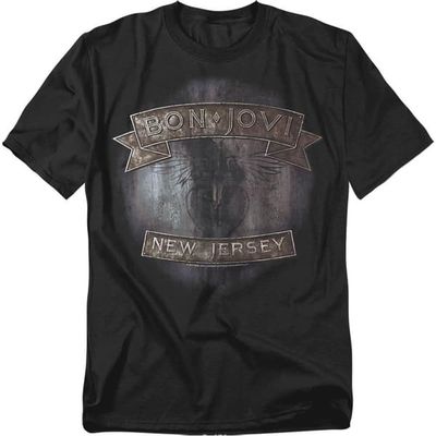 Bon Jovi Unisex Adult New Jersey T-Shirt