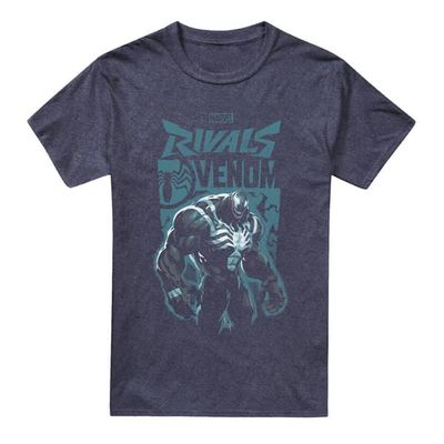 Marvel Rivals Unisex Adult Symbiote Venom Heather T-Shirt
