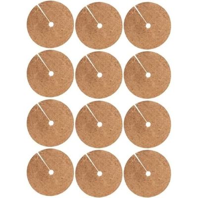 Barkflis, kokosfiber-barkflisringbeskyttelsesmåtte til træer, kokospotte-barkflisdæksel 20 cm, 12 stk.