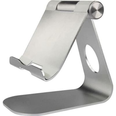 Justerbar stativdokk i aluminiumslegering for iPad Pro 12,9–9,7 tommers nettbrett, monteringsbrakett