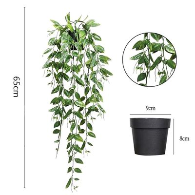 Pottesimulering Ertekapsel hengende plante - 65 cm
