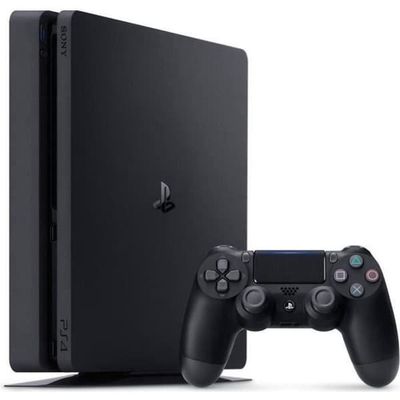 Konsol PS4 Slim 500Go Sort/Jet Black - Chassis E - Officiel PlayStation- REFURBISHED