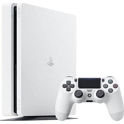 SONY PlayStation 4 Slim 500 GB hvid - Refurbished - Meget god stand- REFURBISHED