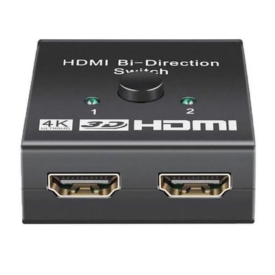 HDMI Bi-Direktionel Switch, HDMI Splitter 4K, 2x1 eller 1x2 HDMI Switcher til HDTV, DVD, højdefinition TV og