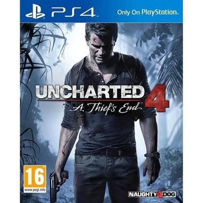 Videospil - Sony - Uncharted 4: A Thief's End - Action - PS4 - 1 spiller- USED