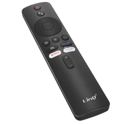 Bluetooth-fjärrkontroll 2.4G för Xiaomi Mi TV med Google Assistant LinQ Svart