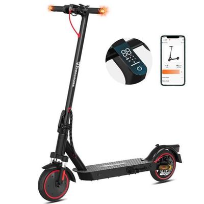 Fällbar Elektrisk Sparkcykel 8.5" EVERCROSS TECH, Motor 350W Batteri 36V 7.8Ah 30KM, Bluetooth-skärm, EV85F Svart