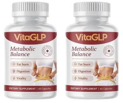 Vitaglp kosttilskud – SET 2x60 kapsler – med grøn te-ekstrakt, æbleeddike, ingefær, kanel, krom og planteekstrakter – Til voksne.
