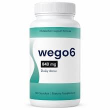 Wego6 kosttilskud – 60 kapsler – med mikrokrystallinsk cellulose, ekstrakt af grøn te, ekstrakt af tranebær, ekstrakt af ingefær – Til voksne.