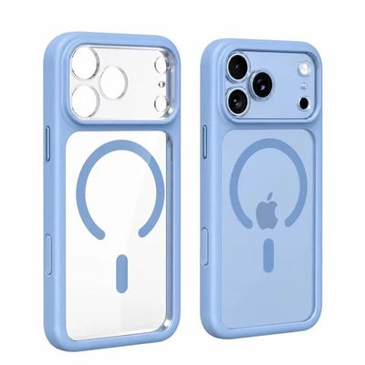 iPhone 18 Pro MagSafe Deksel – Slankt, Støtsikkert & Kamerabeskyttelse (Lyseblå)
