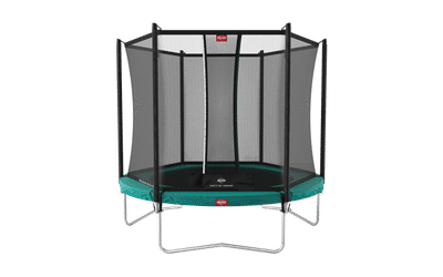 BERG Trampolin Favorit Regular 330 Grøn + Safety Net Comfort til Børn