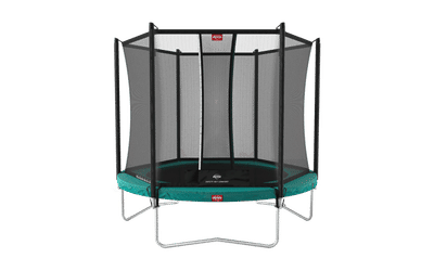 BERG Trampolin Favorit Regular 330 Grøn + Safety Net Comfort til Børn