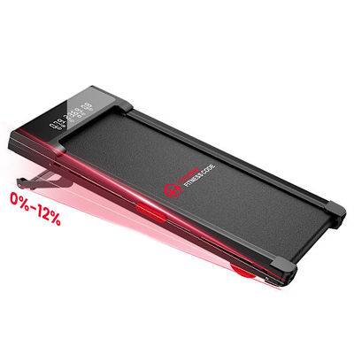 Löpband med 12% Automatisk Lutning, 2.5HP Tyst Motor, 1–10 km/h, 4-i-1 Gå & Spring