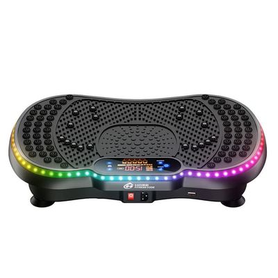 Vibrationsplattform med Bluetooth & LED – 200 Hastigheter, Fjärrkontroll, Träningsmaskin för Hemmet