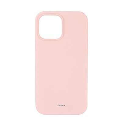 ONSALA Mobildeksel Silikon kritt Rosa iPhone 13 Pro Max