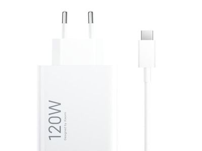 Xiaomi 120W HyperCharge Combo USB-A vegglader + USB-A til USB-C-kabel