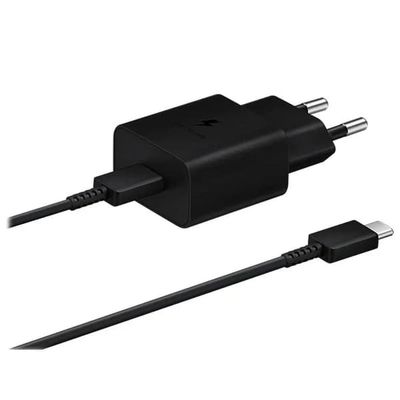 SAMSUNG SUPERRASK USB-C PD 3A, 25W vegglader - svart