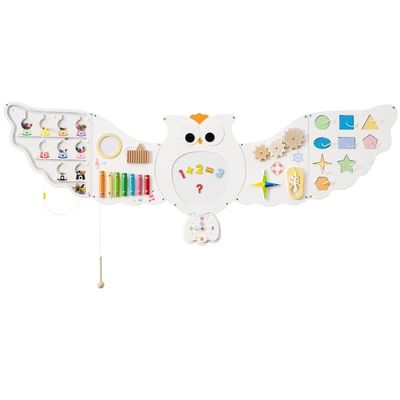 Montessori Busy Board-veggleke – 11-i-1 aktivitetssenter
