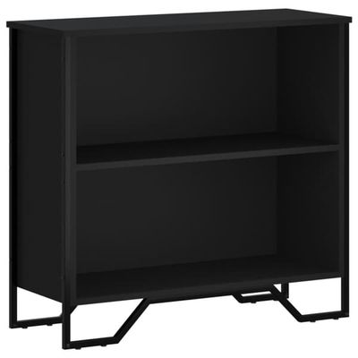 vidaXL Bokhylle svart 80x31x74,5 cm konstruert tre