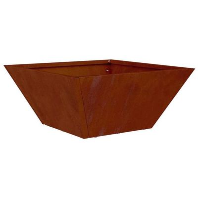 vidaXL Hageblomsterpotte Rusten 35 x 35 x 15 cm Cortenstål