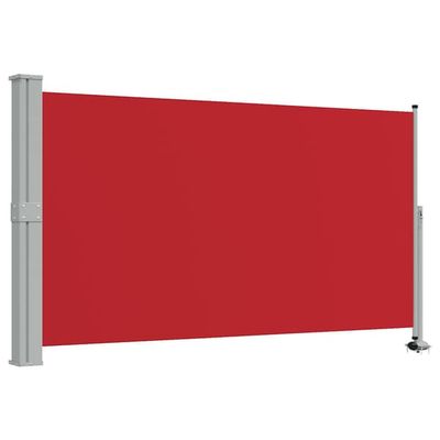 vidaXL Infällbar sidomarkis 140 x 300 cm röd