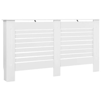 vidaXL Elementskydd vit 152x19x81,5 cm MDF