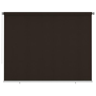 vidaXL Utendørs rullegardin 300x230 cm brun HDPE