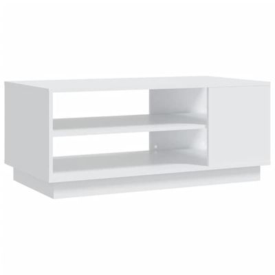 vidaXL Soffbord vit 102x55x43 cm spånskiva