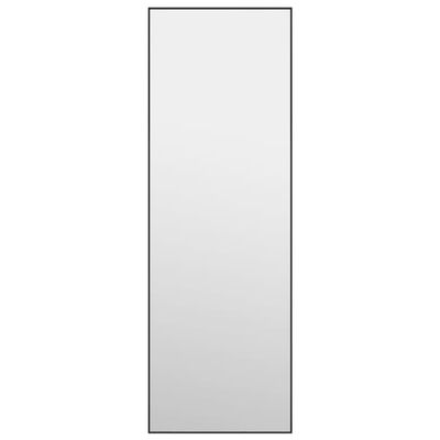 vidaXL Dörrspegel svart 40x100 cm glas och aluminium