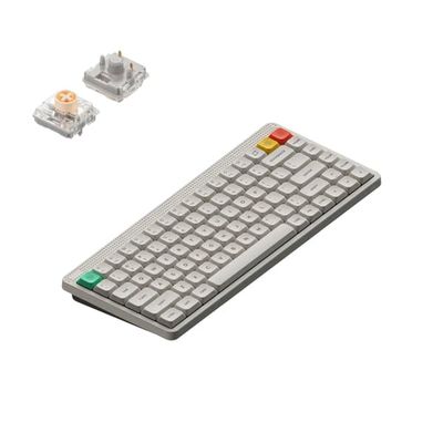 NuPhy Node 75 trådlöst mekaniskt tangentbord QWERTY US - Low, Lunar White, Blush nano