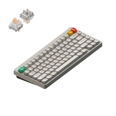NuPhy Node 75 trådlöst mekaniskt tangentbord QWERTY US - High, Lunar White, Blush Max