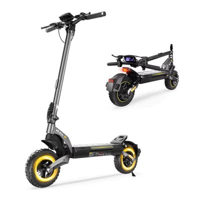 iScooter V5Pro Elektrisk Scooter 500W Motor, 20km/h 60-70km Räckvidd, 48V 12,5Ah Batteri, 10" Terrängdäck, Hopfällbar El-Scooter
