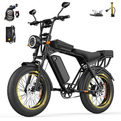 Aairsk X5 Elcykel 250W Motor, 25km/h 50–80km Räckvidd, 48V 15Ah Batteri, 20" Däck