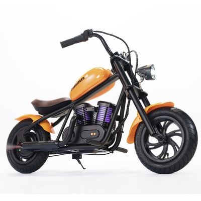 HYPER GOGO Challenger 12 Plus Elcykel för Barn 160W Motor, 16km/h 12km Räckvidd, 21,9V 5,2Ah Batteri, 12" Däck Elektrisk Motorcykel
