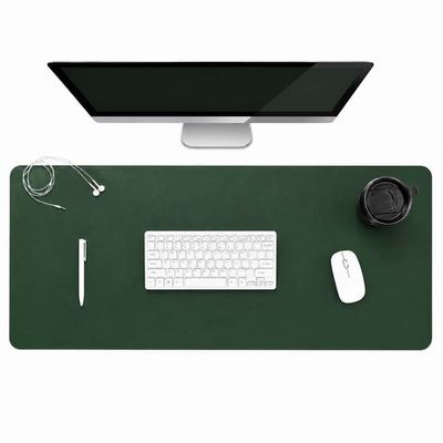 Grønt skrivebordsunderlag deskmat 60x30 cm PU-lær