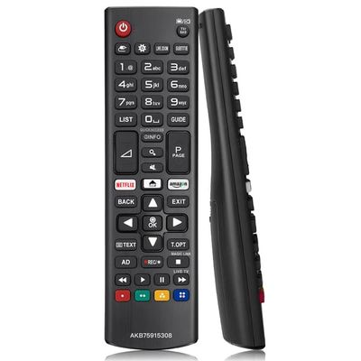 Fjernbetjening til LG Smart TV – AKB75095308 universel erstatningsfjernbetjening | Passer til alle LG-tv’er